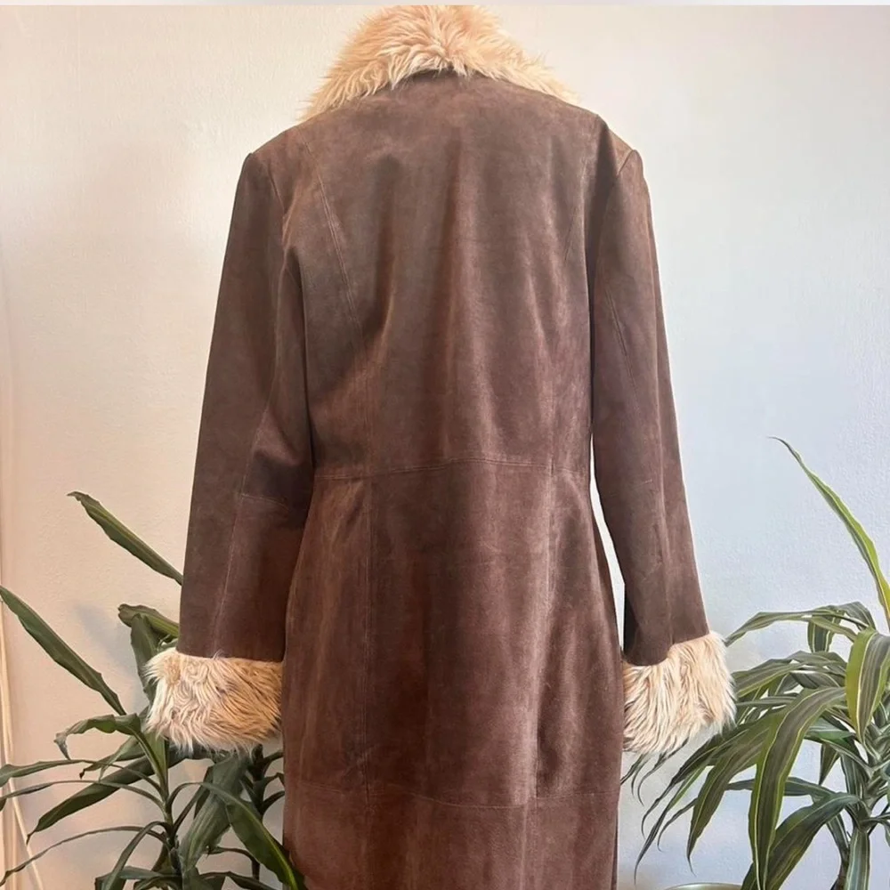 🤎 VINTAGE Wilsons Leather Maxima Suede Penny Lane Coat 🤎 - Picture 2 of 4
